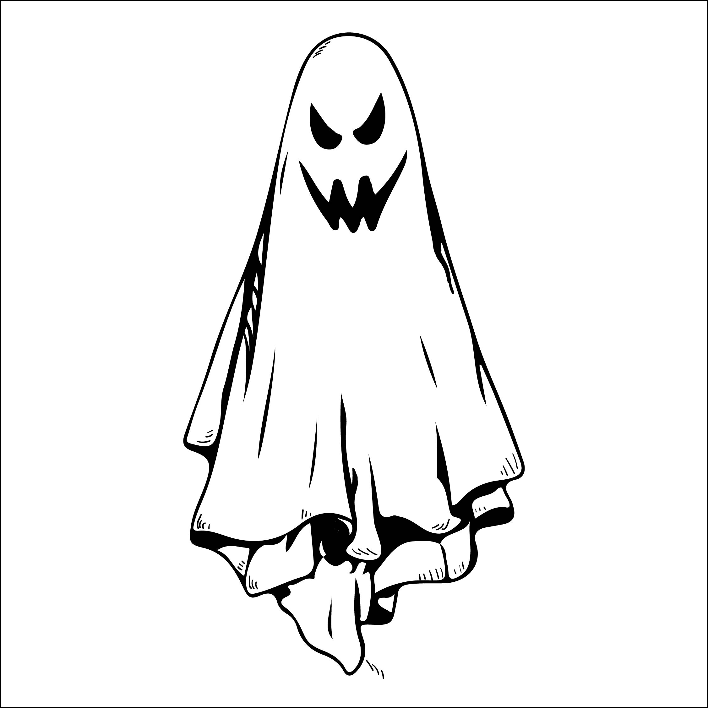 simple ghost outline