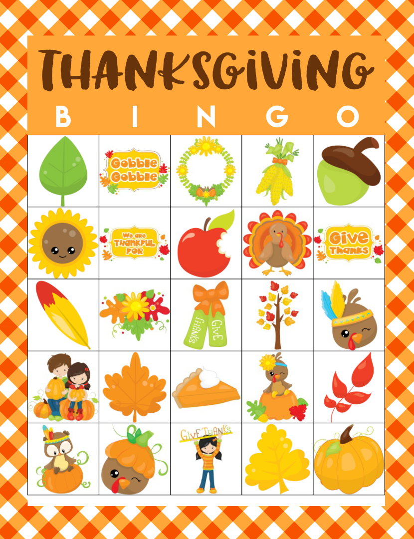 Thanksgiving Bingo Cards English Esl Worksheets For Printable Images