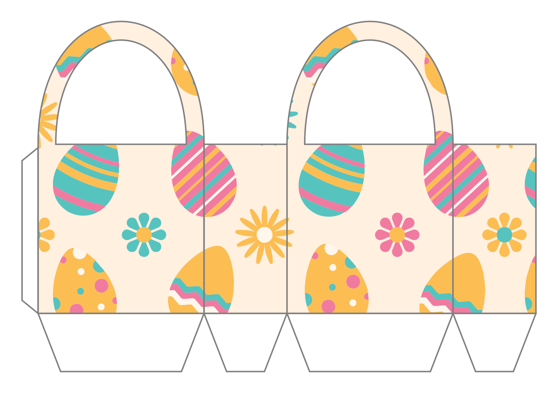 Template Of Easter Basket