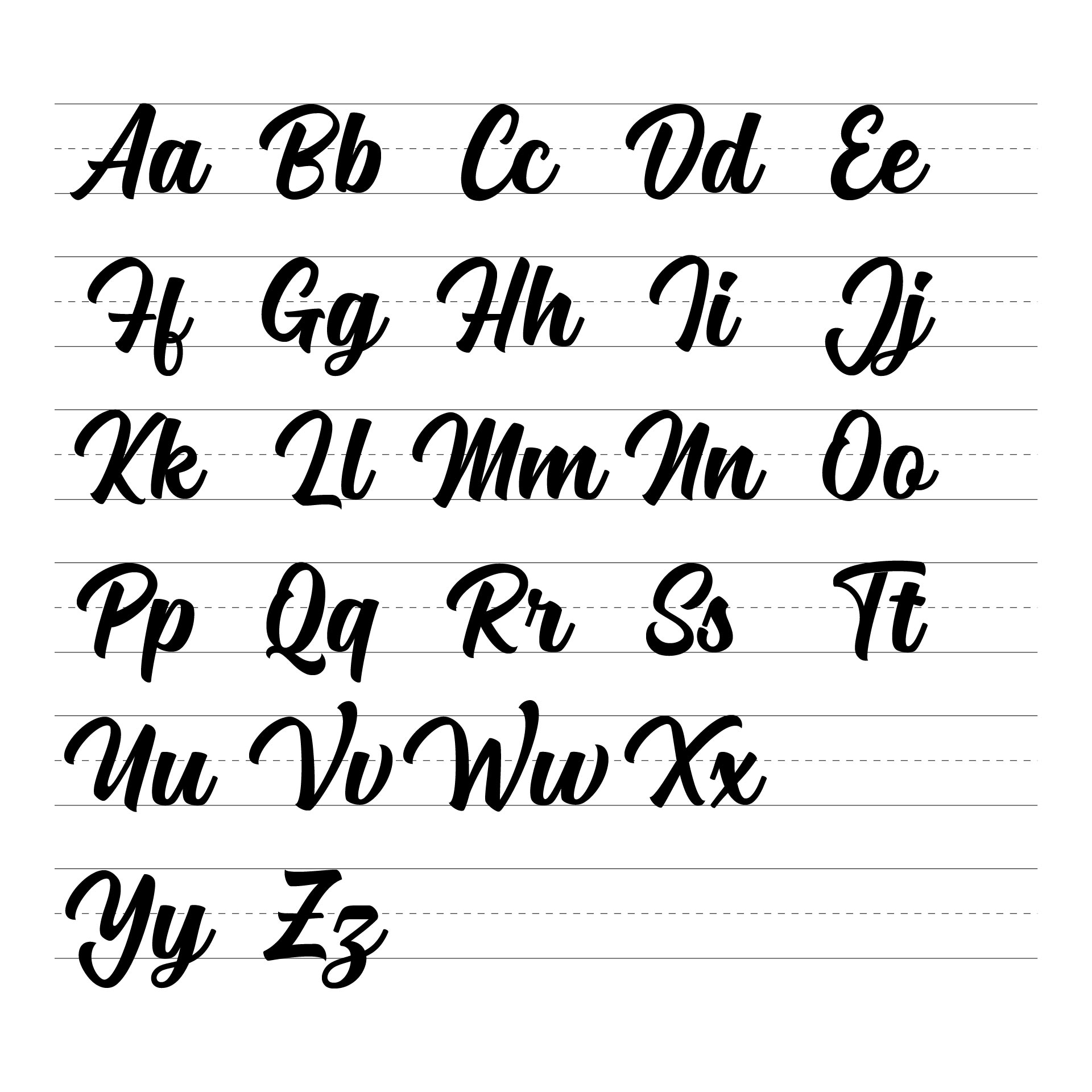 professional cursive fonts in word