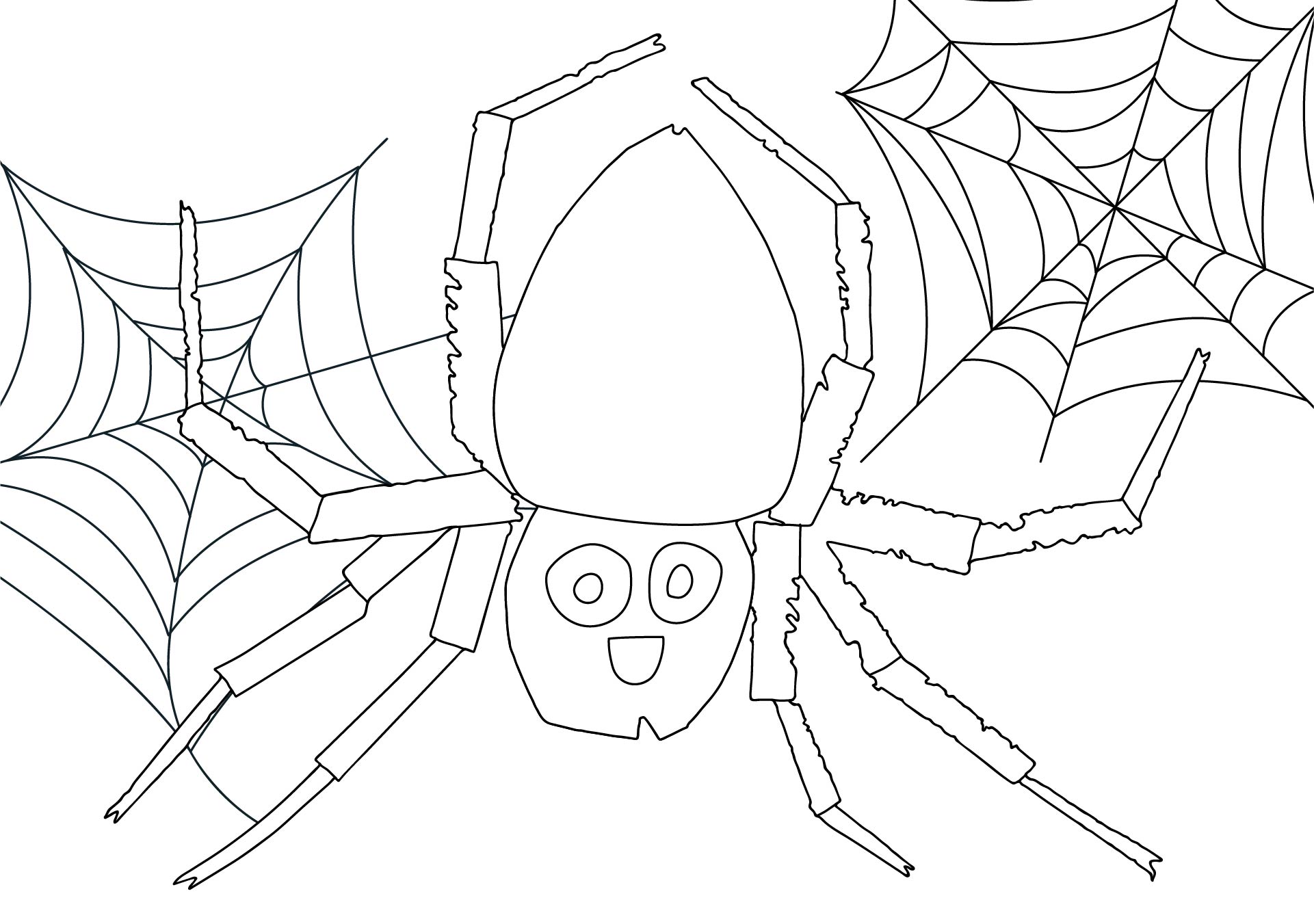 Very Busy Spider Coloring Pages Printable