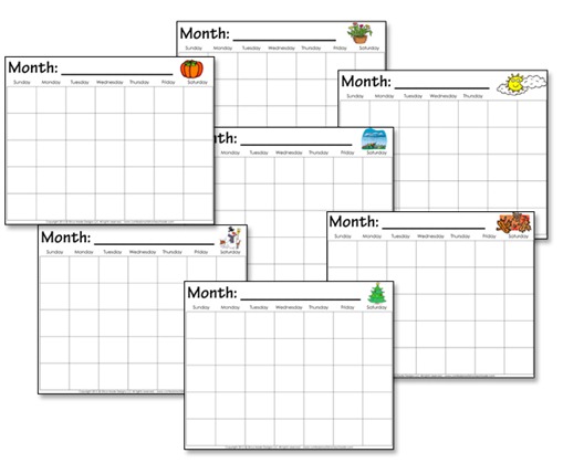 Printable Calendar Worksheets