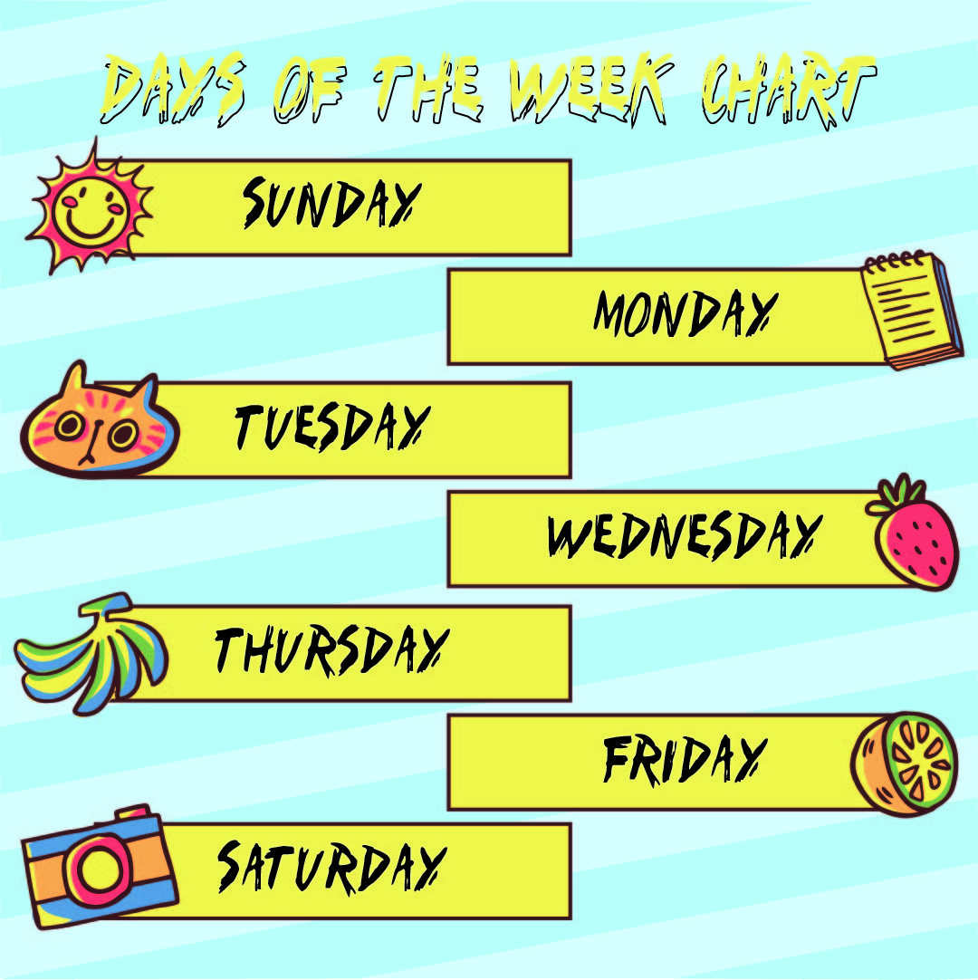 Printable Days Of The Week Chart Printablee