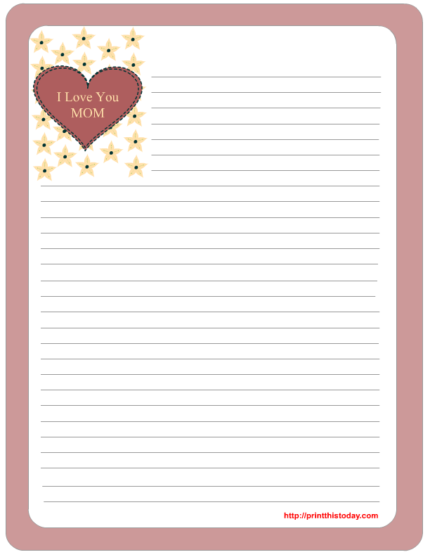 Printable Stationery Templates