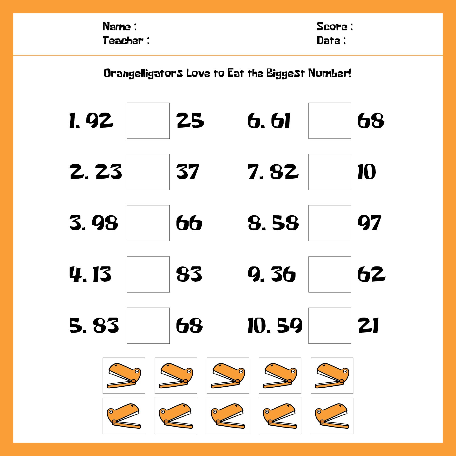 Greater Than And Less Than Multiplication Worksheets