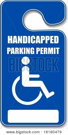 Handicap Parking Permit Sign