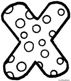 Letter X Coloring Pages