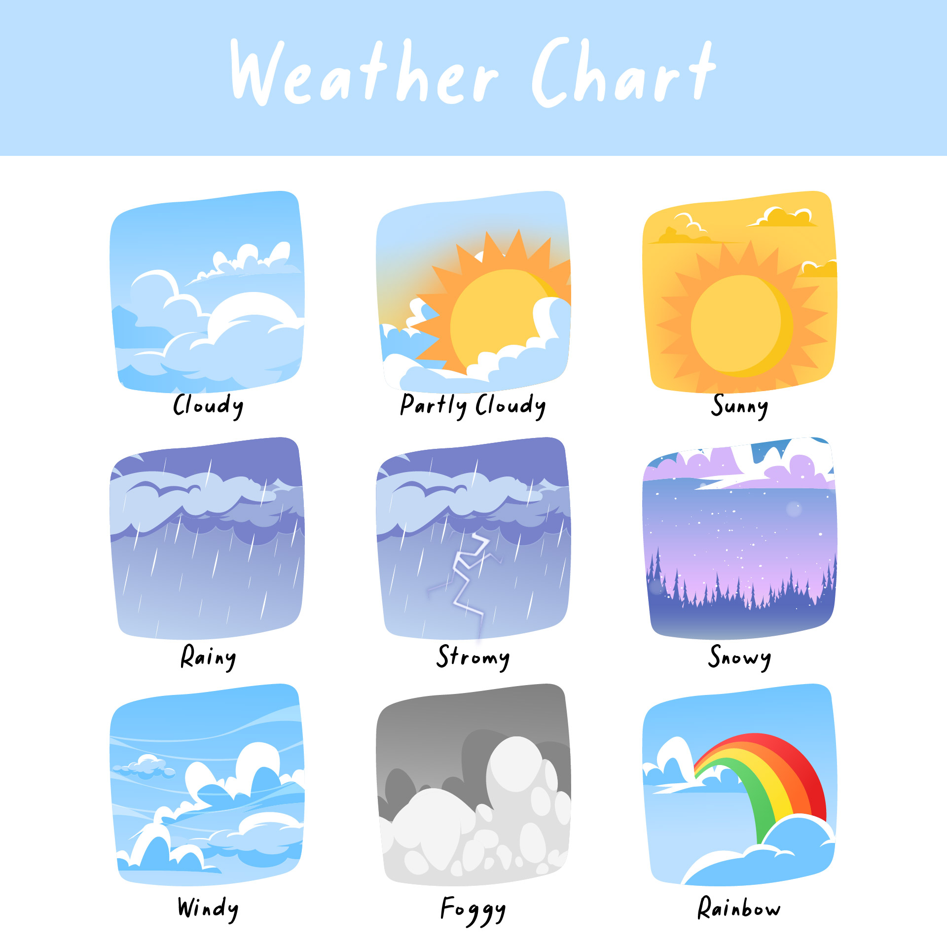 10 Best Printable Weather Chart For Kindergarten PDF for Free at Printablee