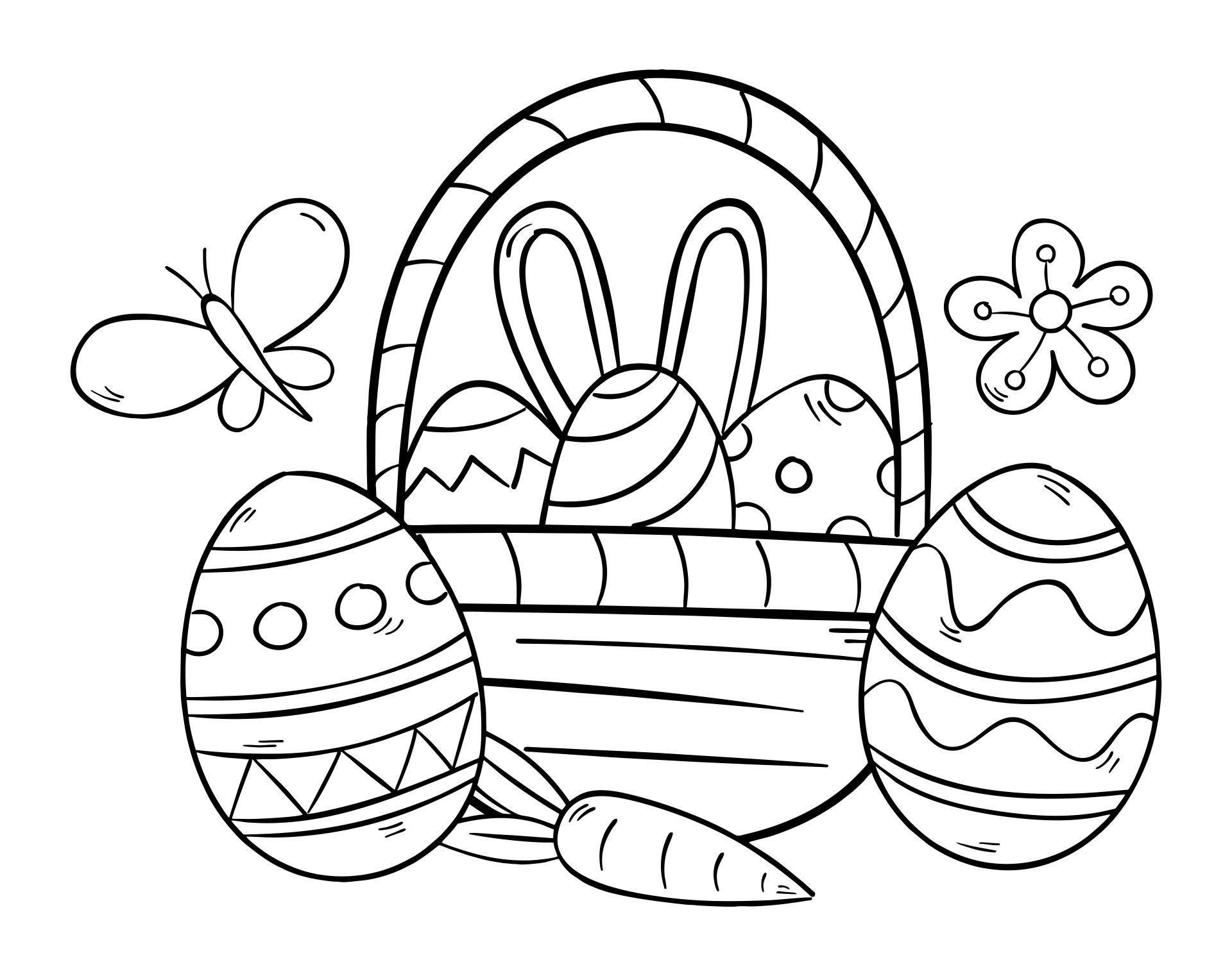 Printable Easter Basket Craft Kids