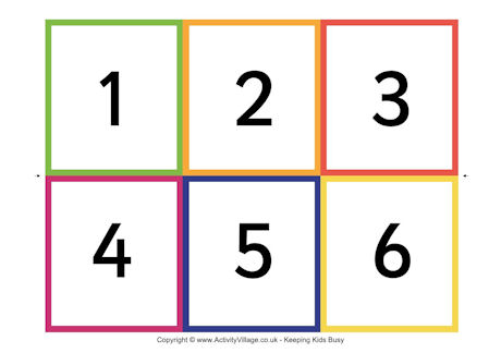 Printable Number Flash Card 1