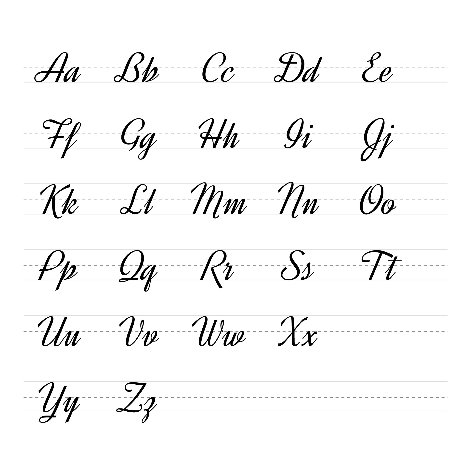 10 best cursive lower case letters printables printablee com