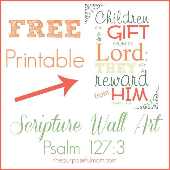 Scripture Wall Art Printables Free