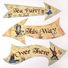 Alice in Wonderland Arrow Sign Printables