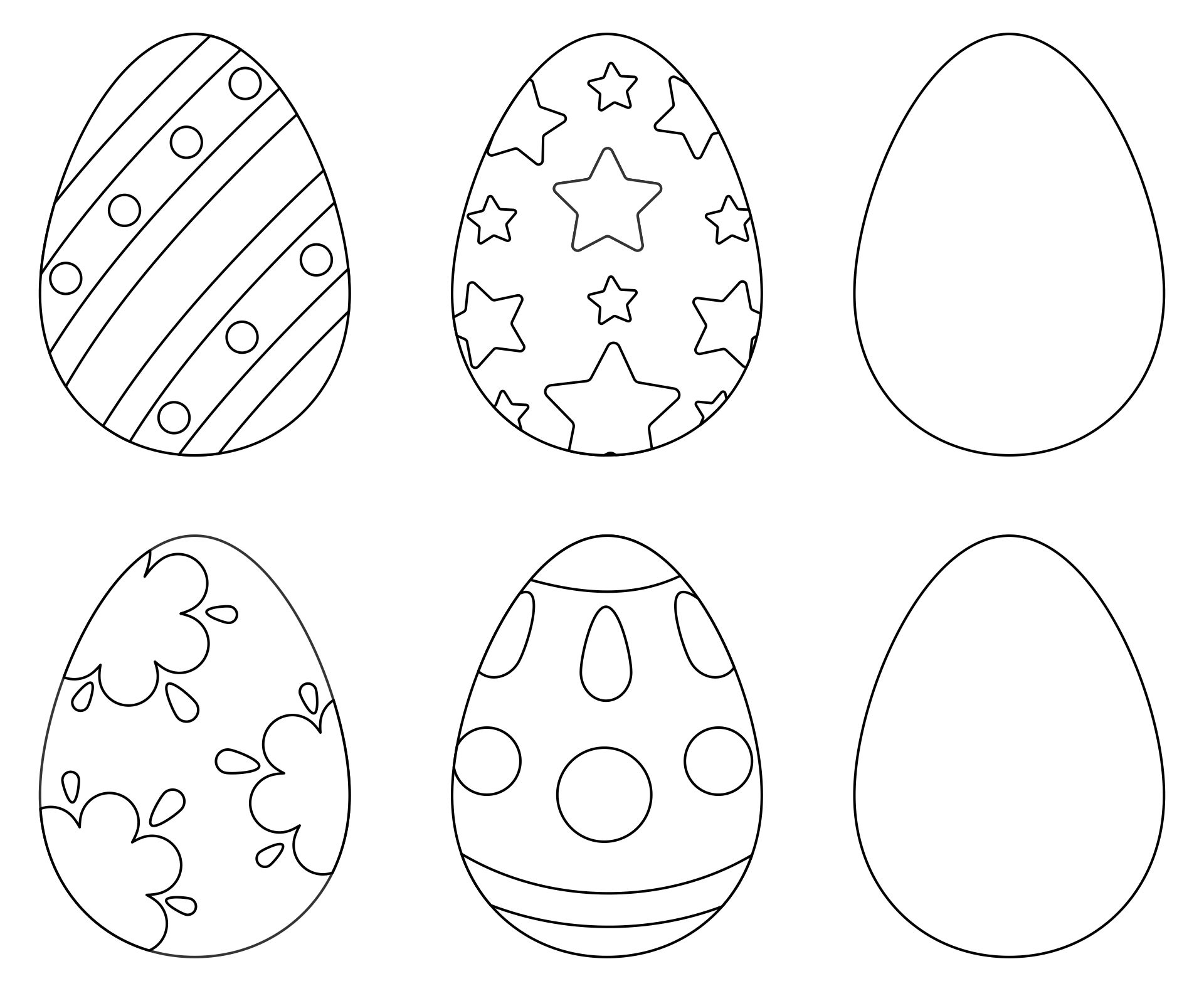 Printable Easter Egg Template