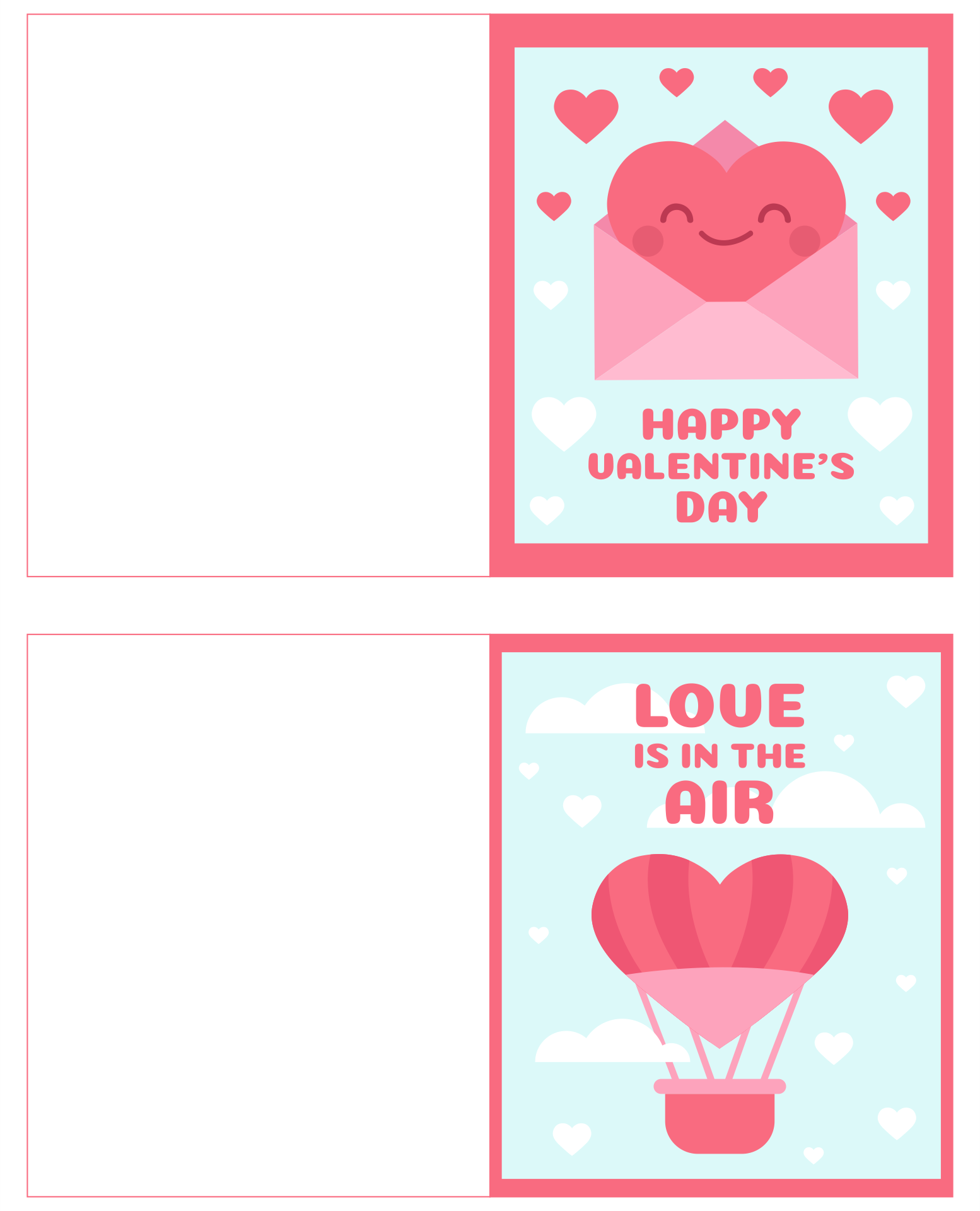 valentine day cards for boyfriend printable
