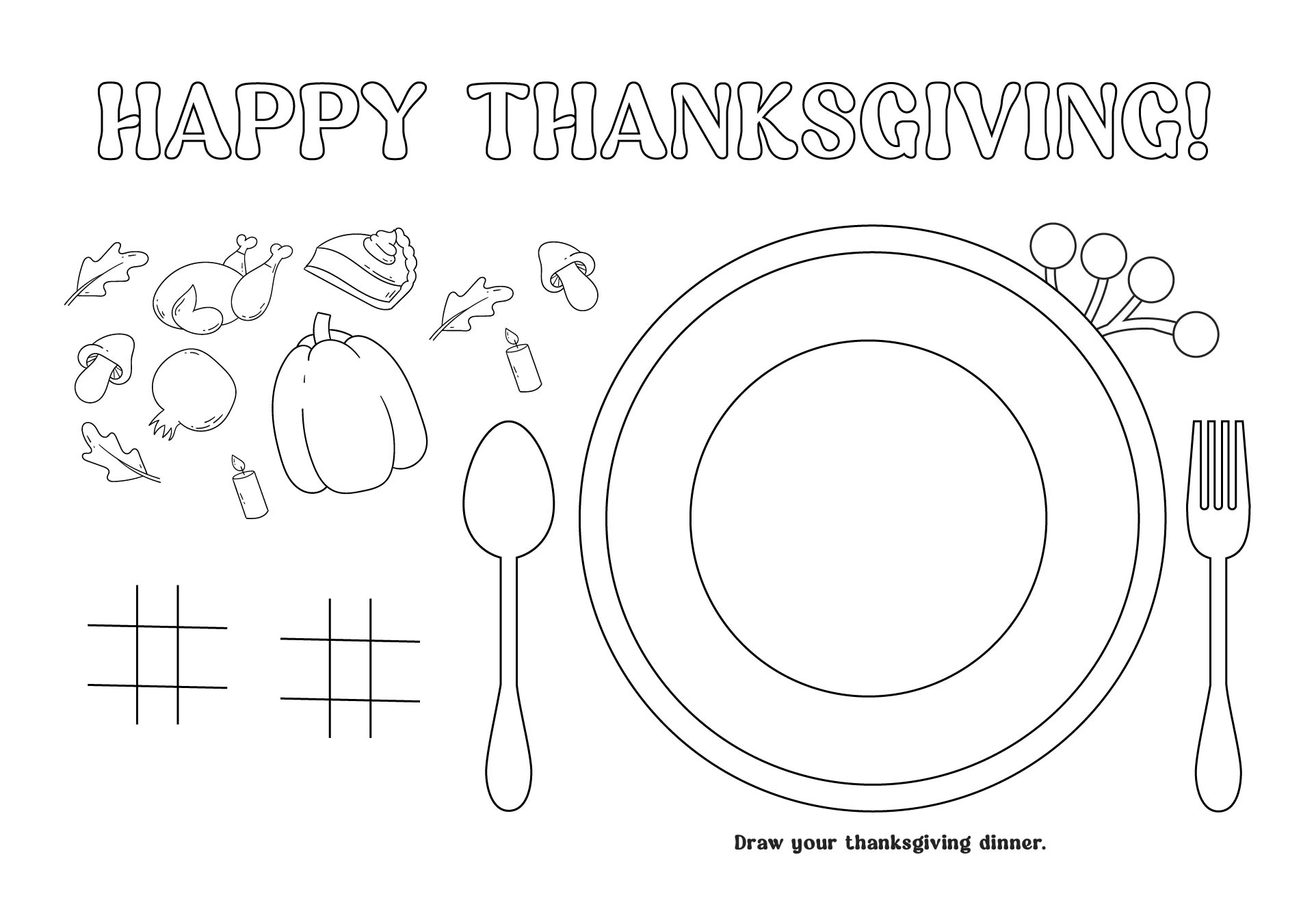 10 Best Printable Thanksgiving Mats PDF For Free At Printablee