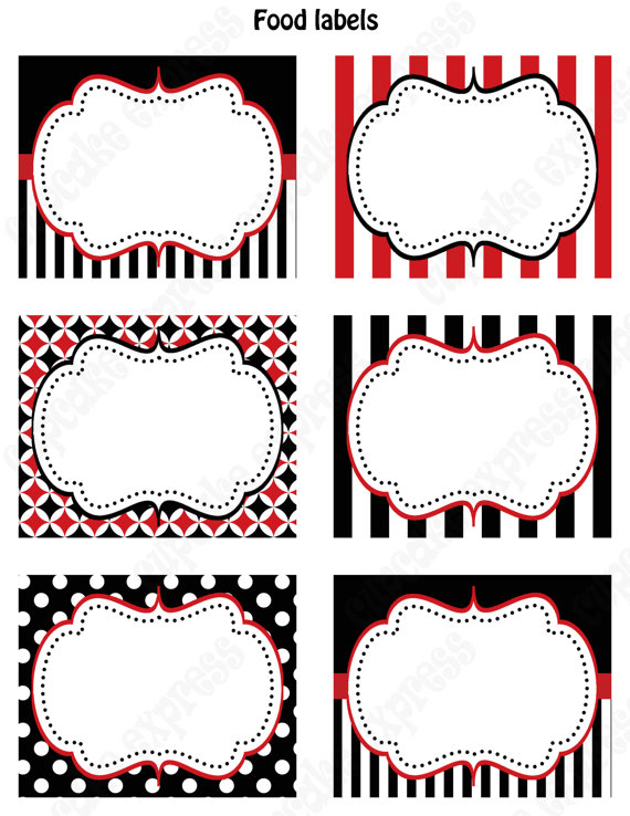 Pirate Party Food Labels Printables