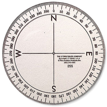 Printable 360 Degree Compass