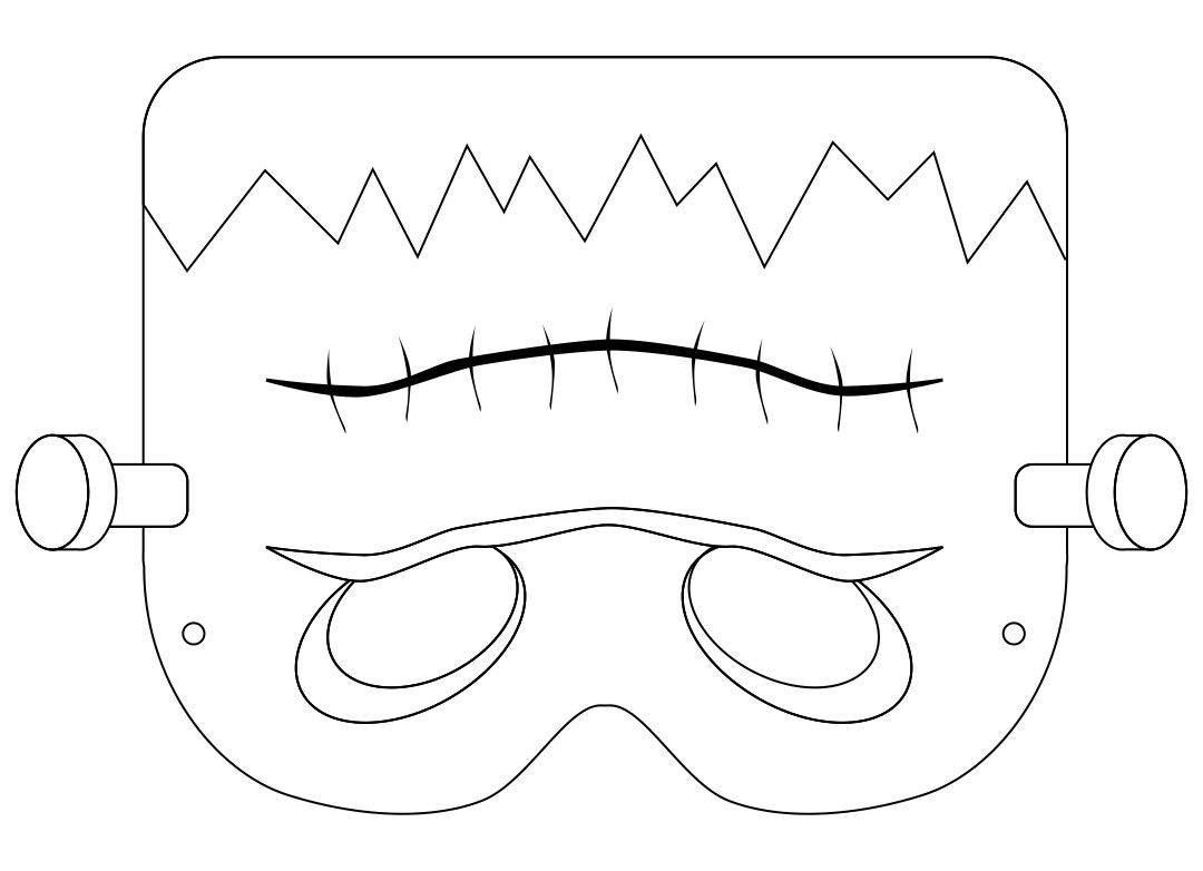 Scary Halloween Mask Templates 15 Free PDF Printables Printablee