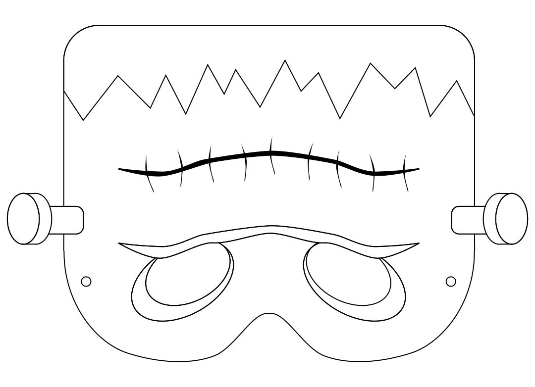 Zombie Mask Coloring Page Free Printable Coloring Pages Coloring Home 