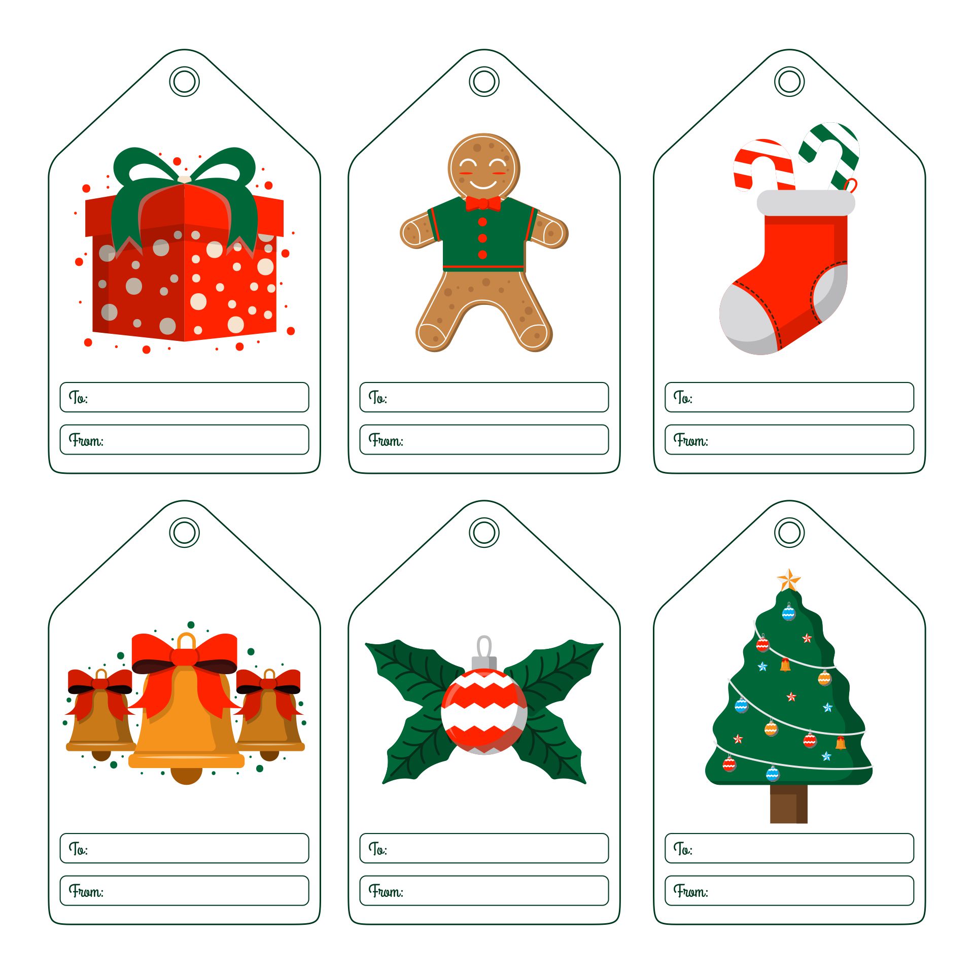 Printable Christmas Gift Tags Personalized