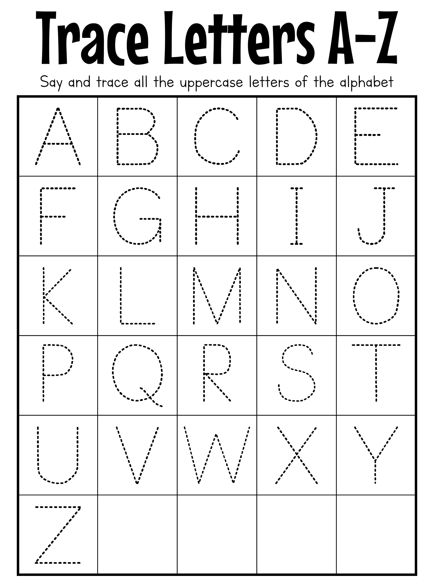 Traceable Alphabet Worksheets - 10 Free PDF Printables | Printablee
