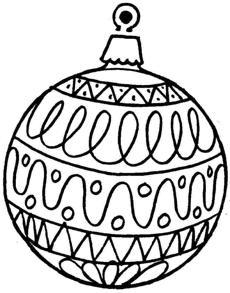 Christmas Coloring Sheets Ornament Free 6 Free PDF Printables Printablee