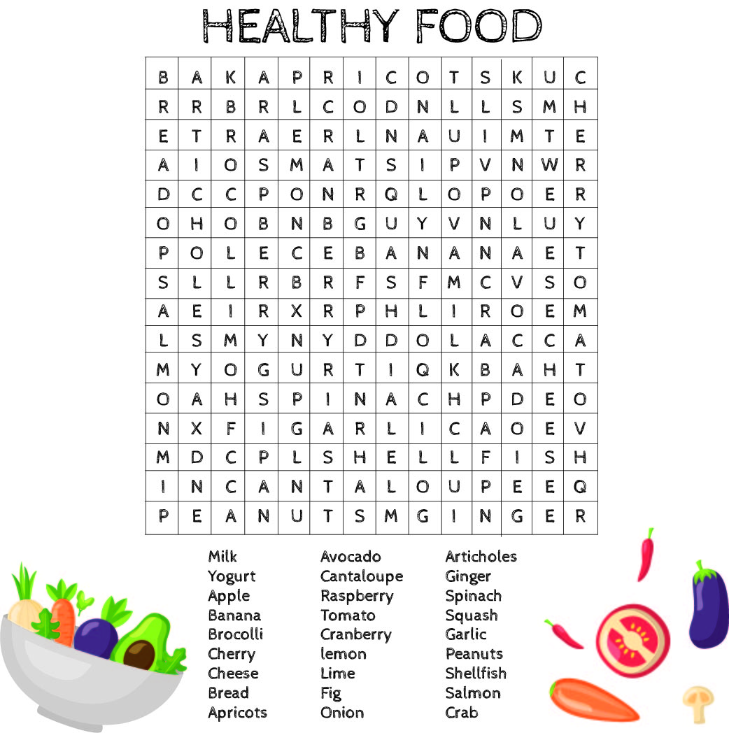 10 Best Wellness Word Search Puzzle Printable Printablee