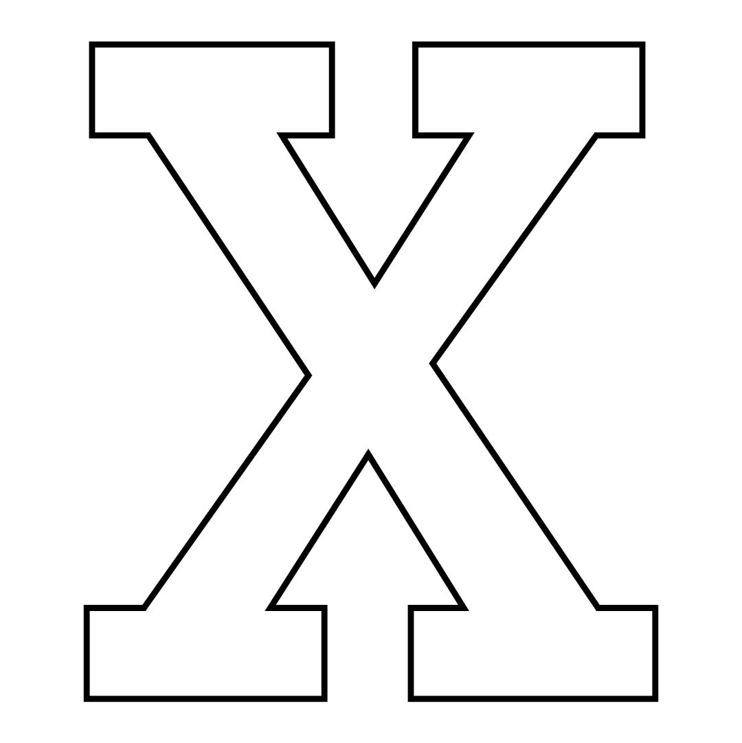 10 Best Letter X Printable Templates PDF for Free at Printablee
