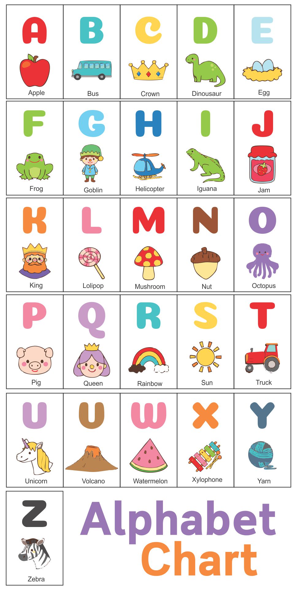 10-best-free-kindergarten-alphabet-chart-printable-printablee