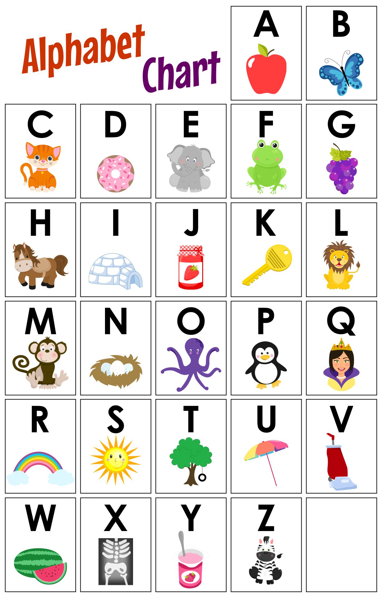 Kindergarten Alphabet Chart 10 Free PDF Printables Printablee