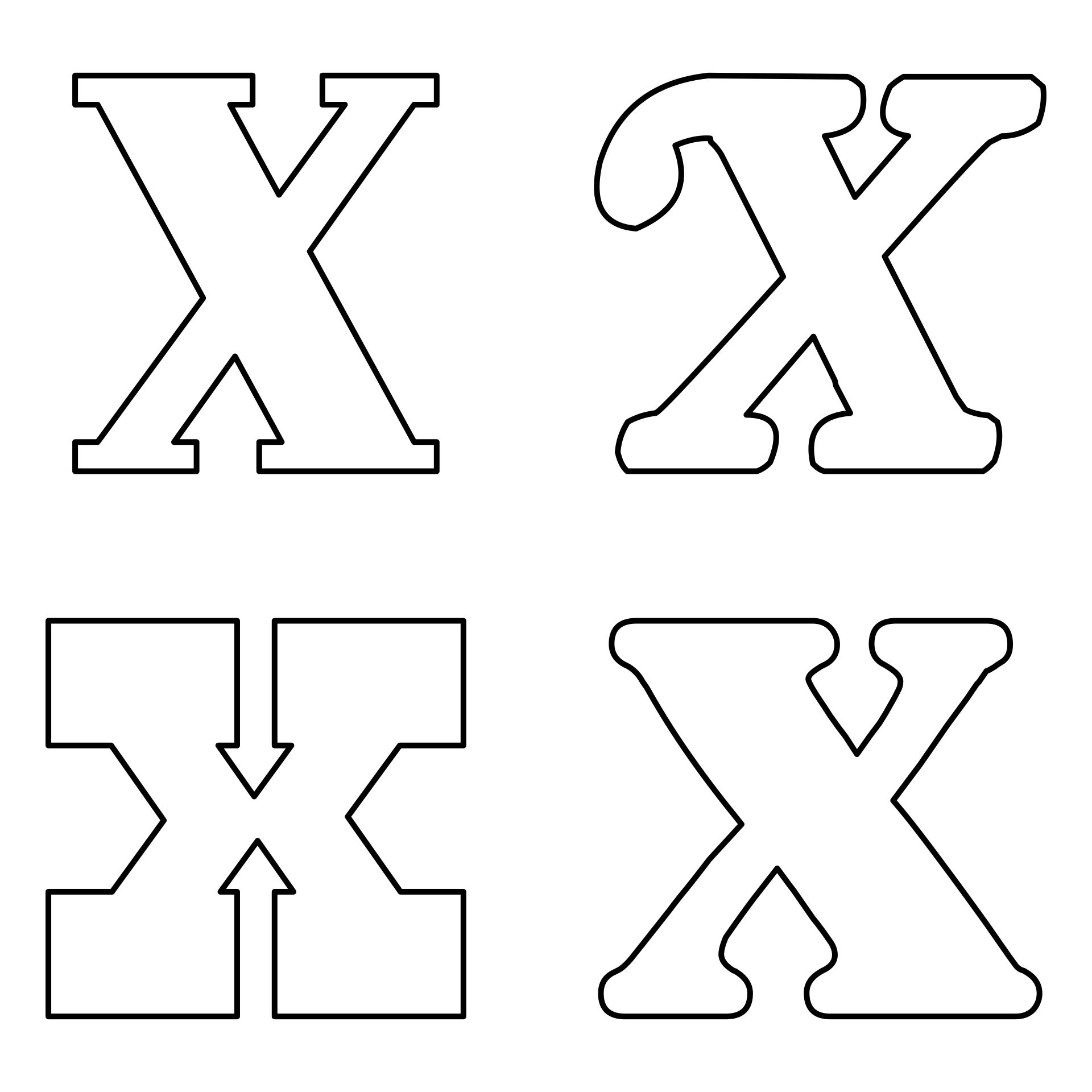 9 best letter x printable templates printableecom