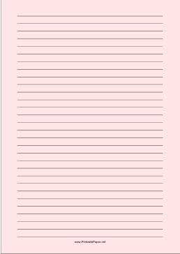 Printable Wide Lined Paper