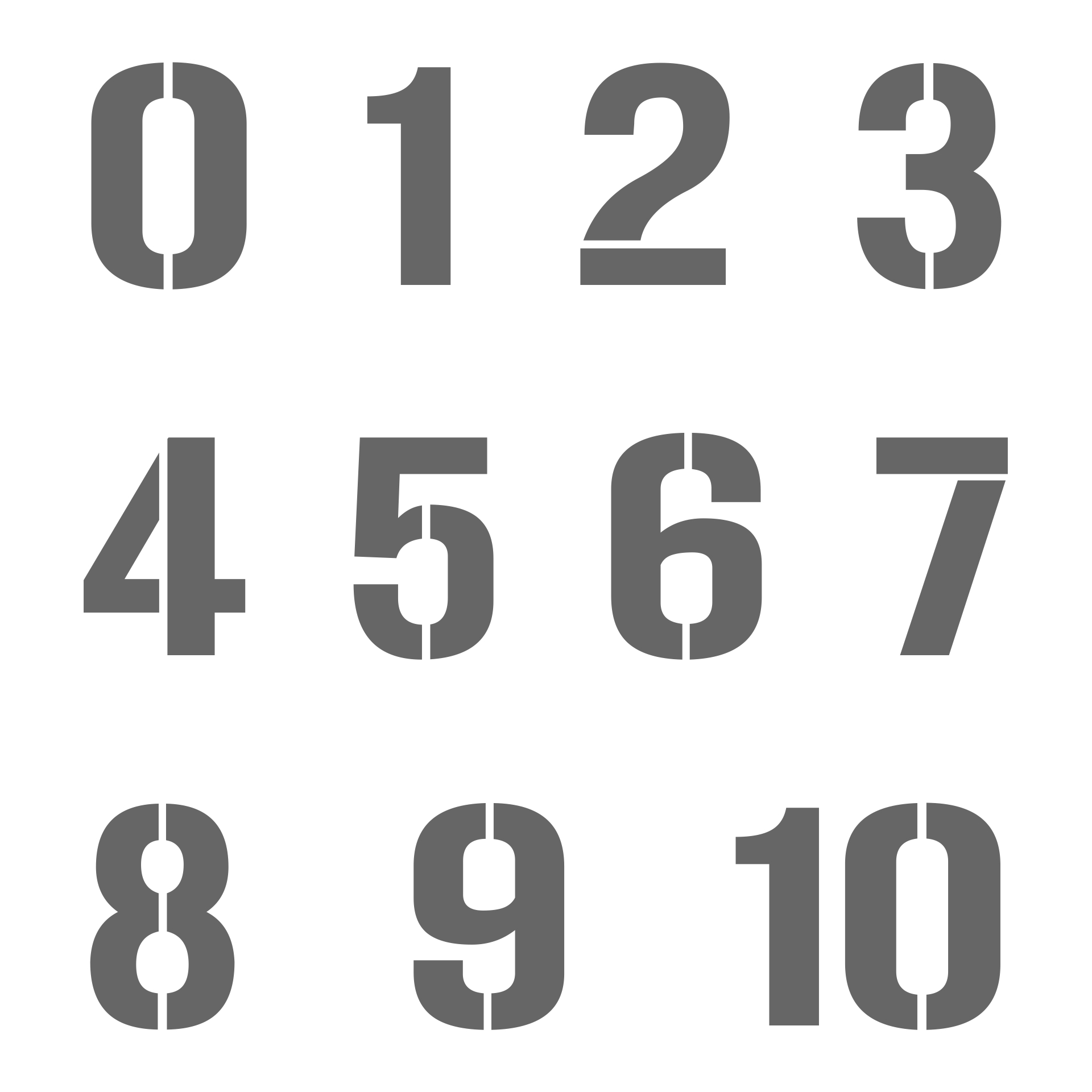 Free Printable 3 Inch Number Stencils PRINTABLE TEMPLATES