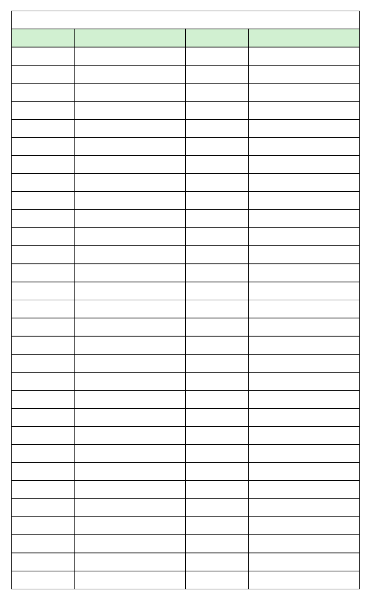 Free Printable 3 Column Chart With Lines