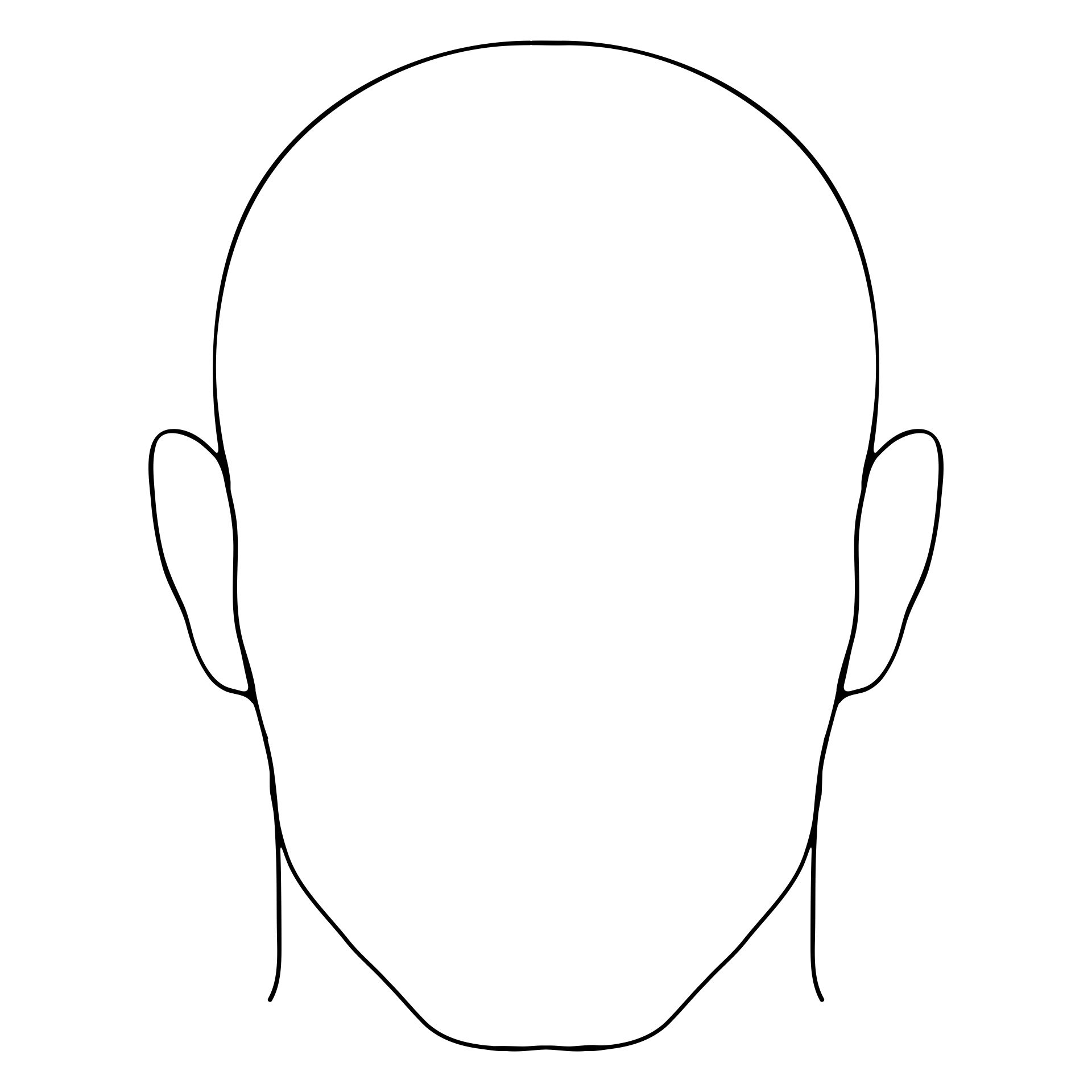 Blank Face Template Printable