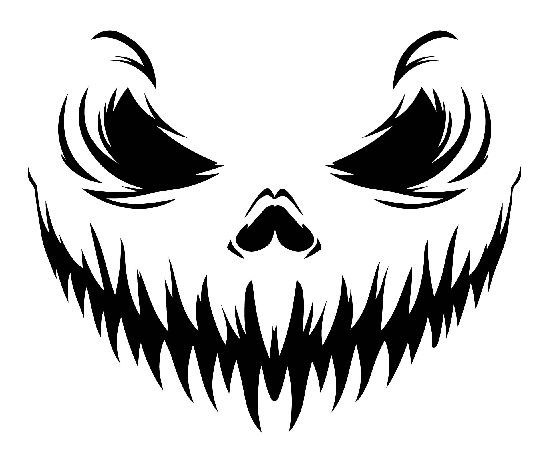 Scary Halloween Faces 15 Free PDF Printables Printablee