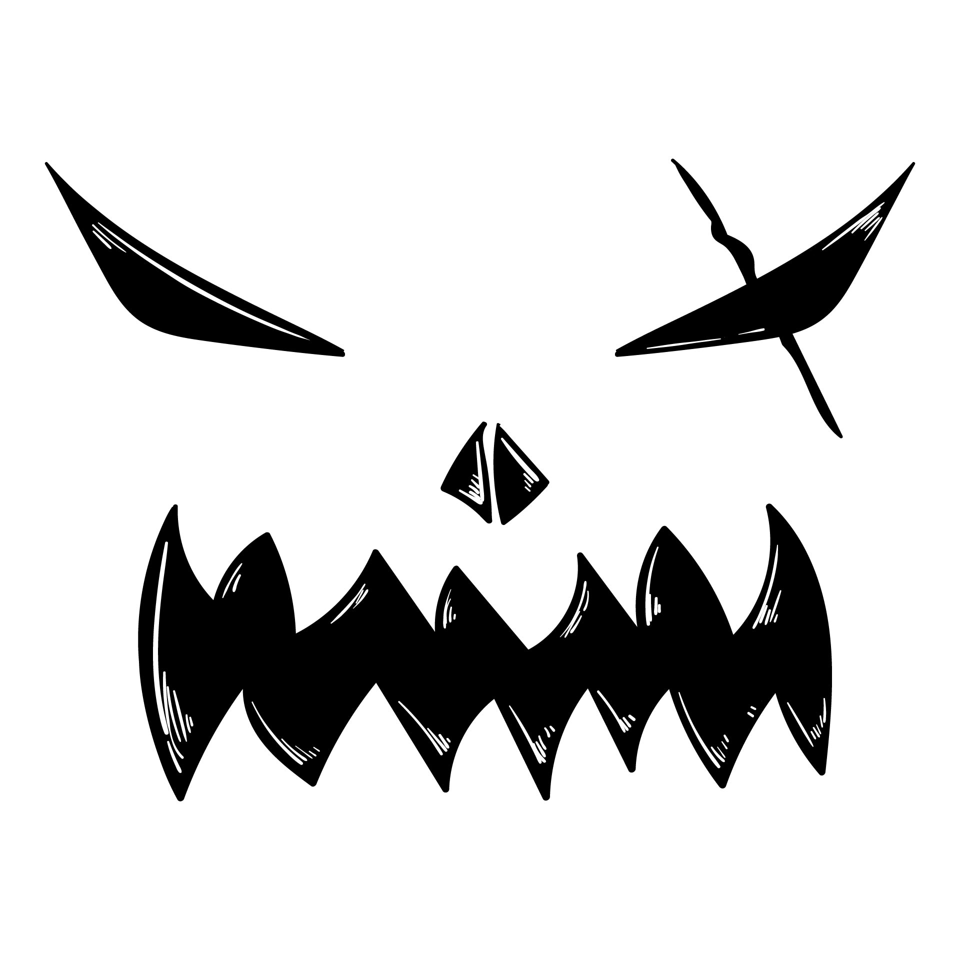 Free Printable Scary Halloween Pumpkin Carving Stencils Printable 