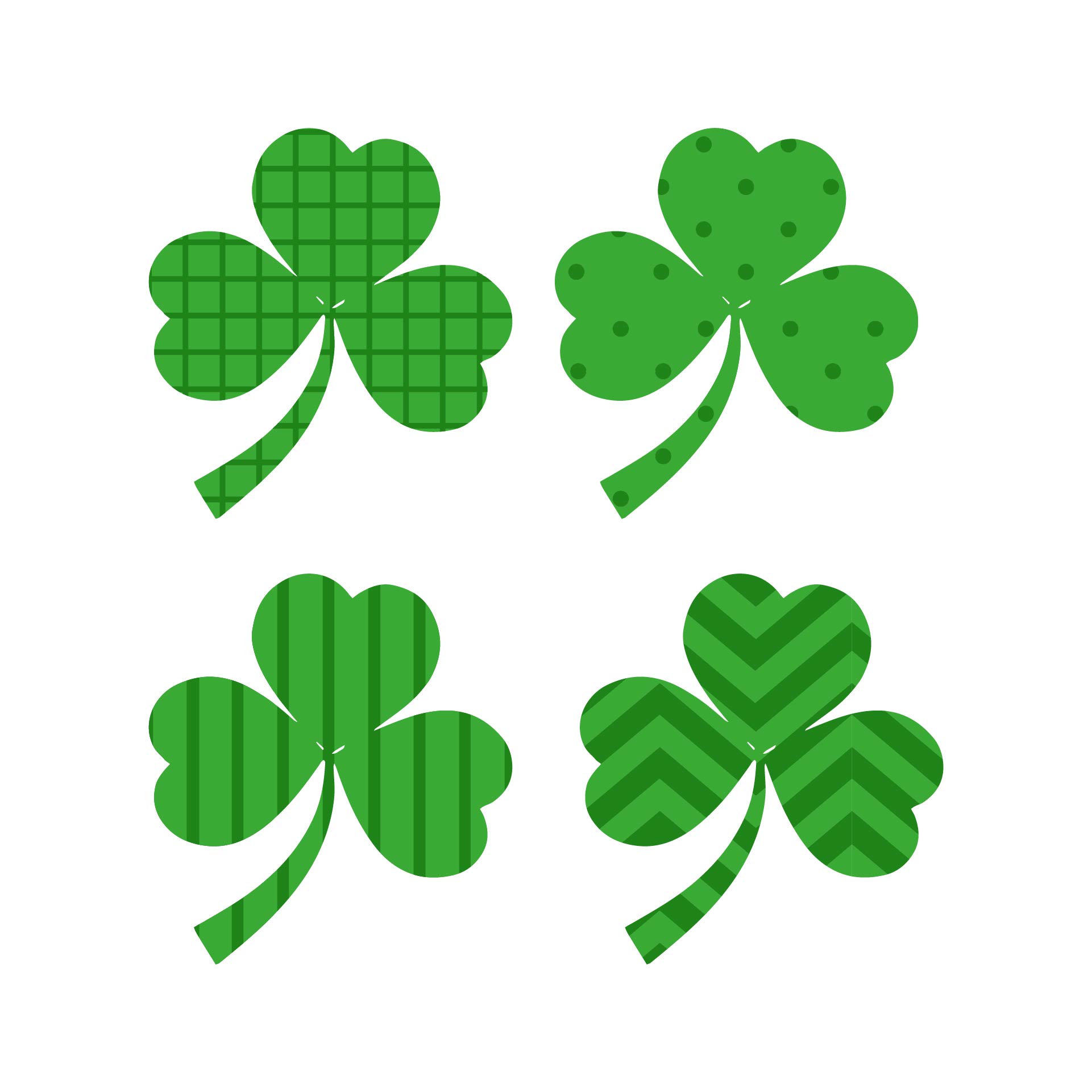 10 Best St Patrick s Day Printable Shamrocks Printablee