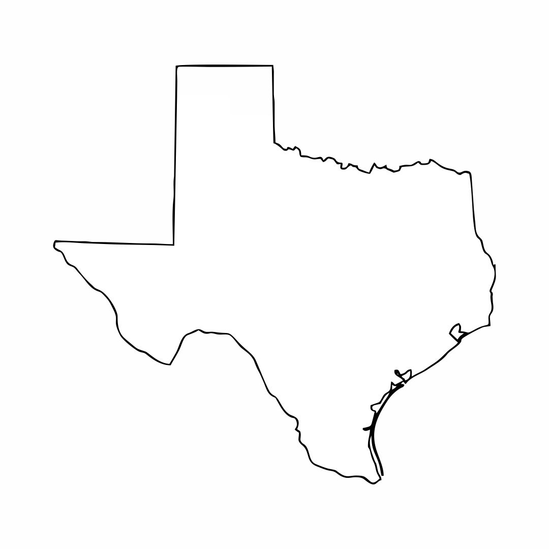4 Best Texas Map Outline Printable