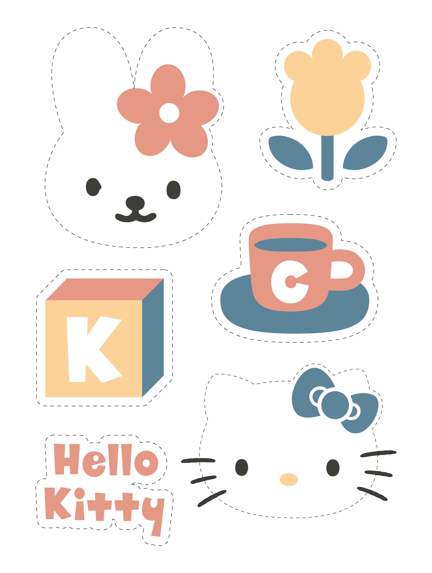 Printable Hello Kitty Sticker Sheet