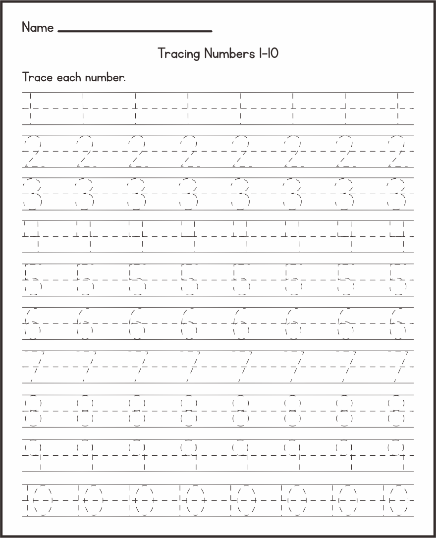 10 Best Number Tracing Printable Worksheets PDF For Free At Printablee