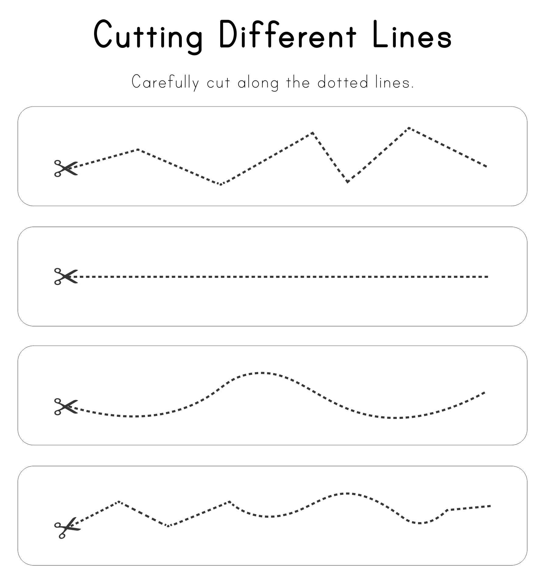 Cutting Practice Printables
