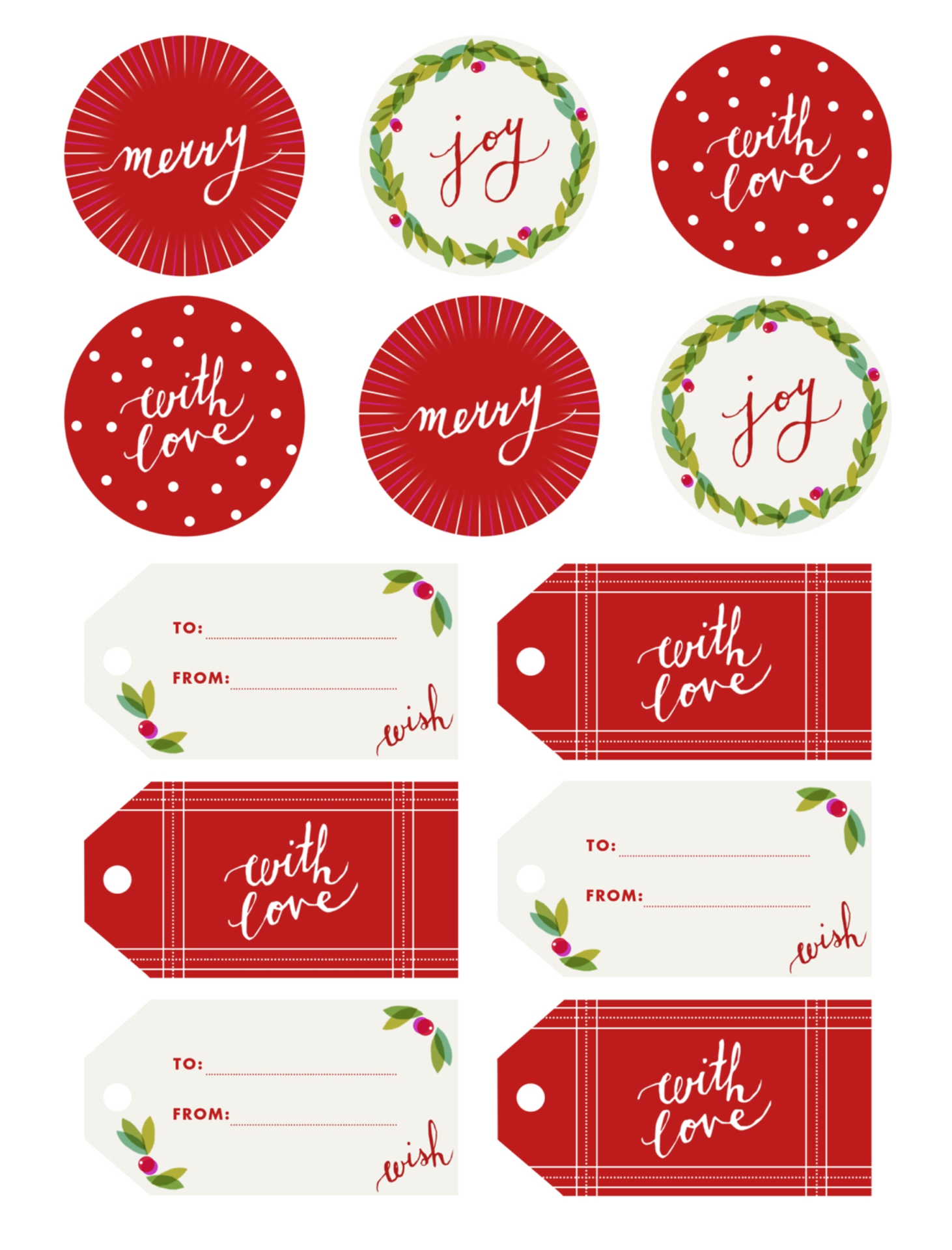 Free Printable Christmas Gift Tag Templates For Word Pdf
