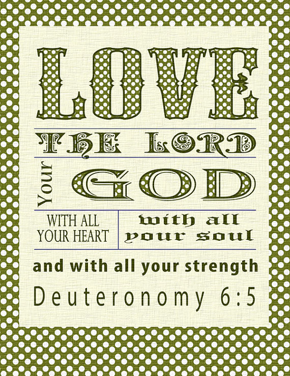 Bible Scripture Deuteronomy 6 Clip Art