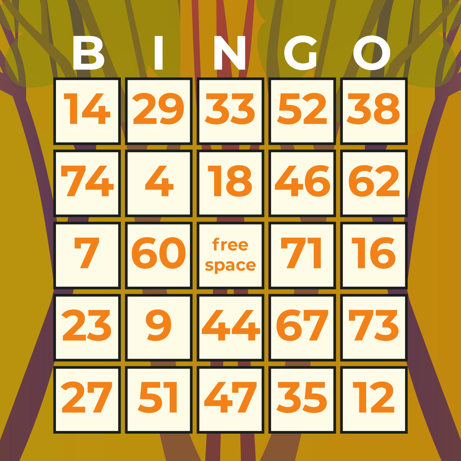 10 Best Free Printable Bingo Numbers Sheet Printablee