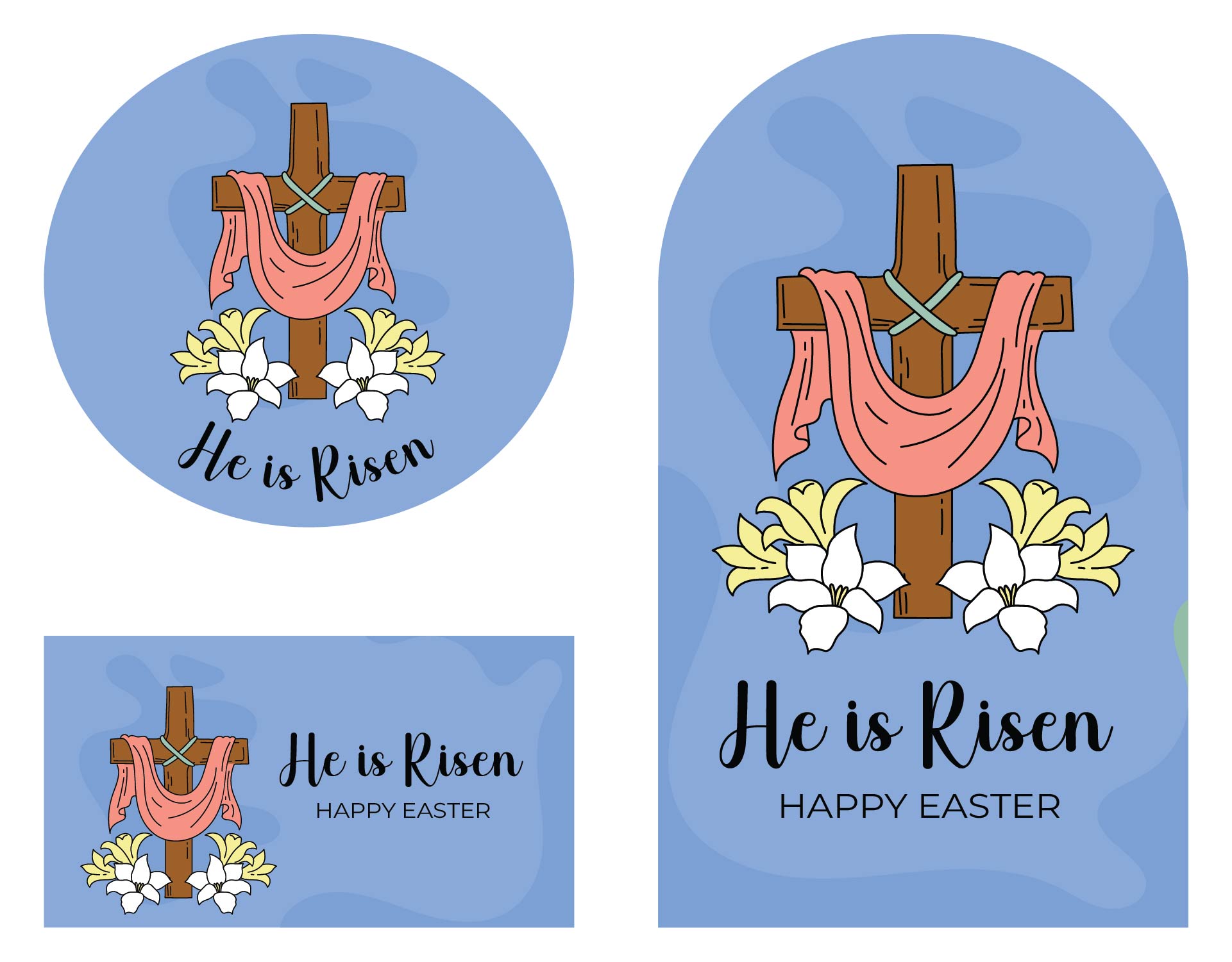 Religious Easter Tags  Printable