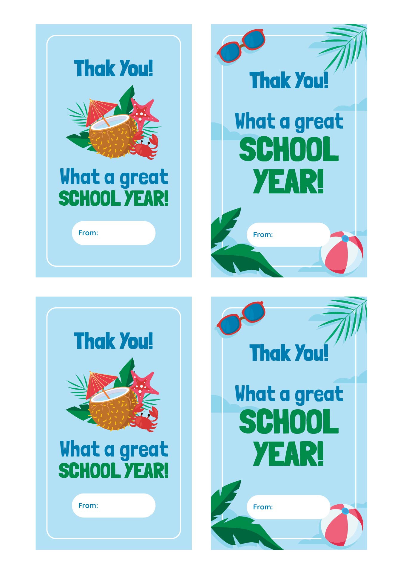 Have A Cool Summer Printable Gift Tags