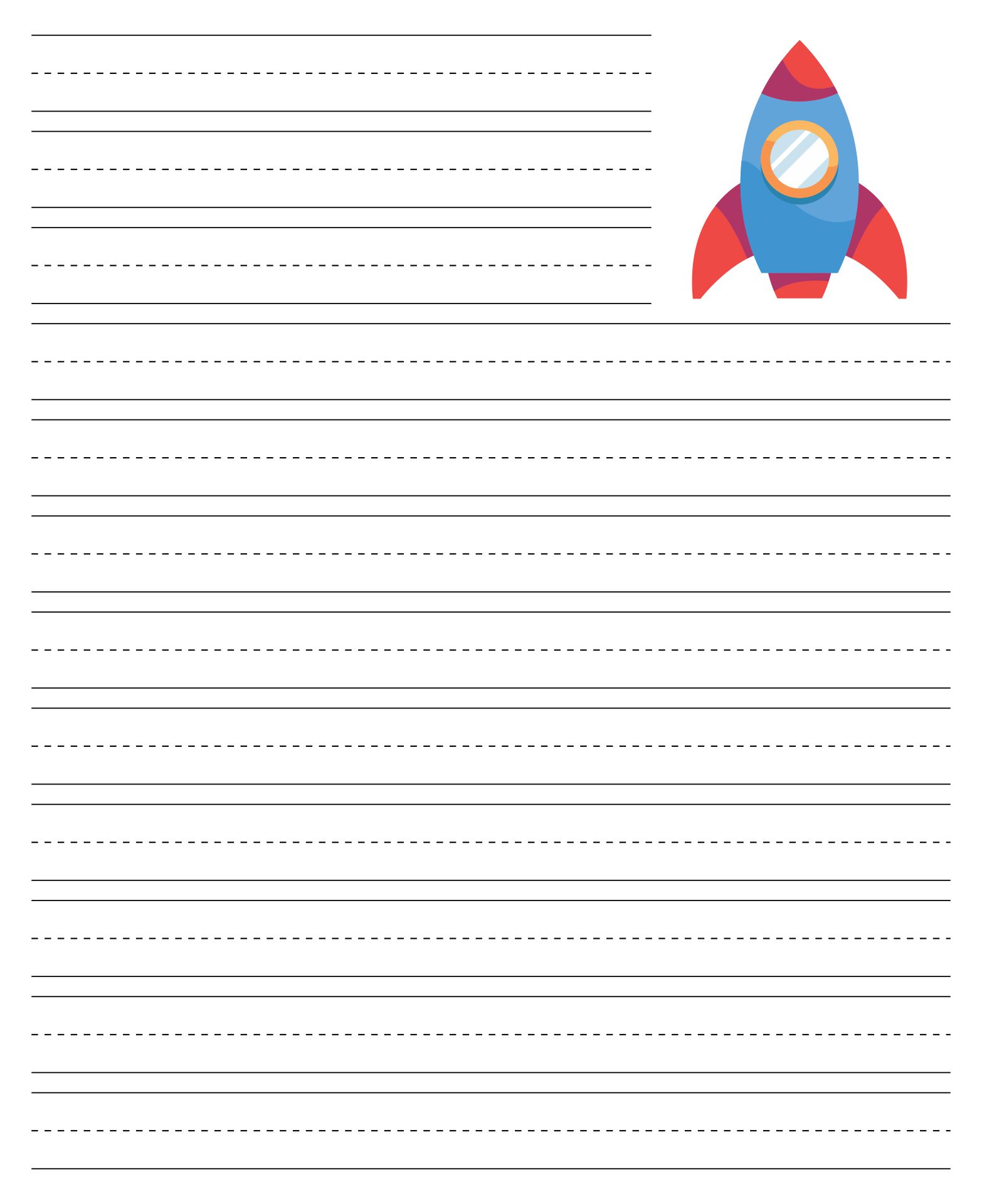 Printable Primary Writing Paper Template