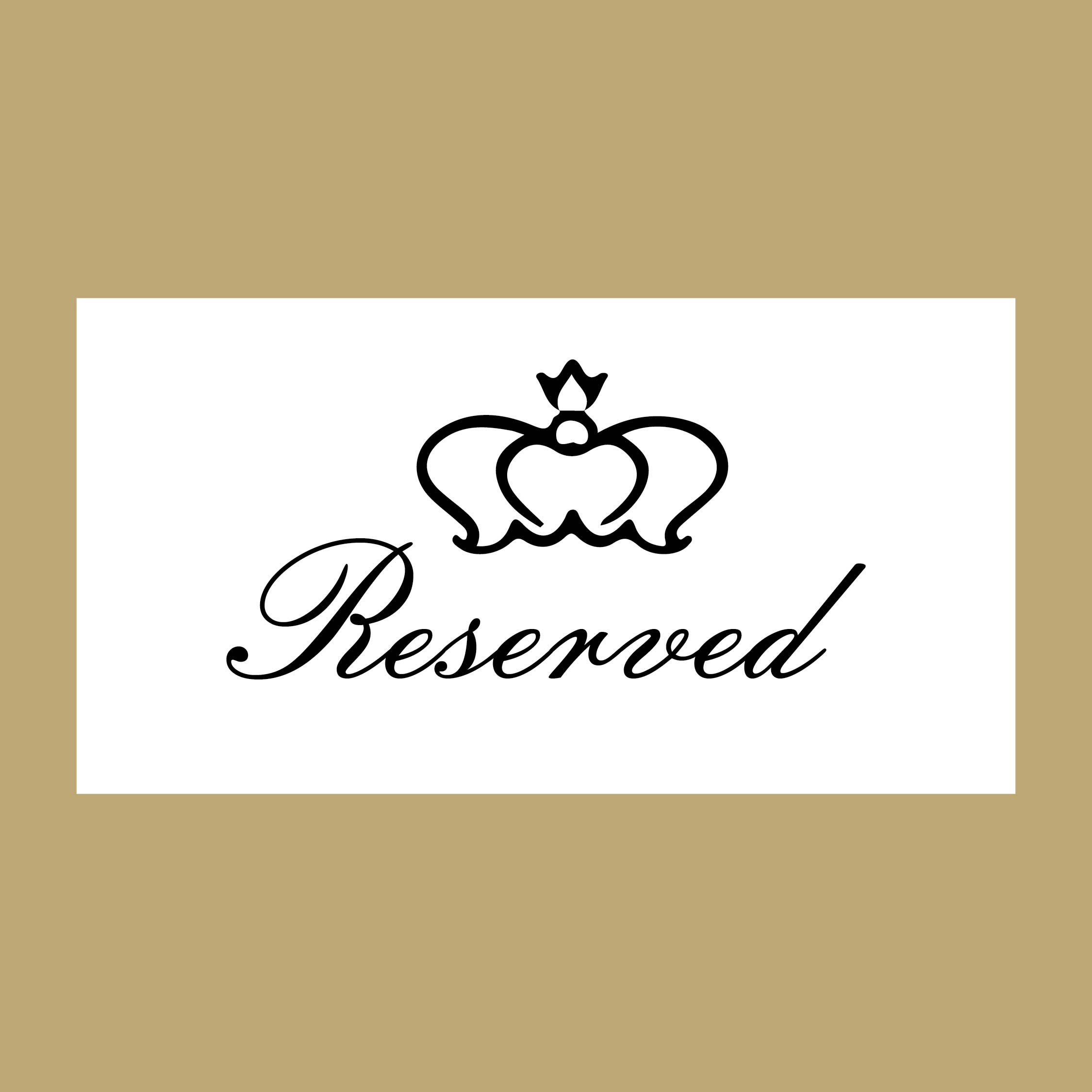 23 Best Printable Wedding Reserved Signs - printablee.com With Regard To Reserved Cards For Tables Templates